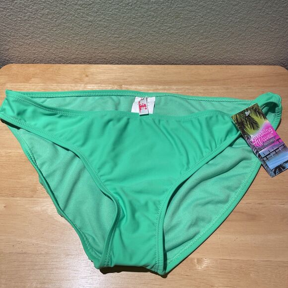 breaking waves swimwear, green swim bottoms, xl, nwt - Picture 1 of 3